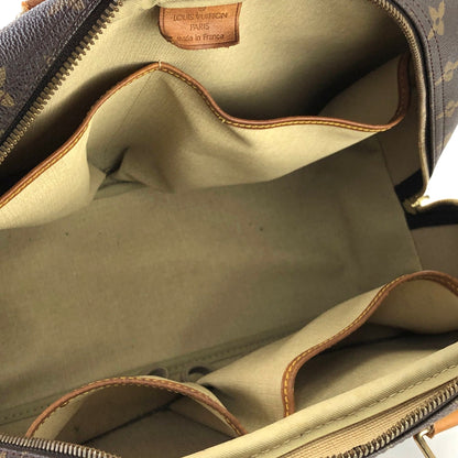 LOUIS VUITTON Monogram Deauville M47270 Bowling bag Handbag Brown Vintage Old 7tpuvs