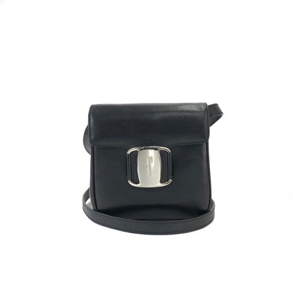 Salvatore Ferragamo Vala 小號單肩包 黑色 復古 舊 xz4mrc