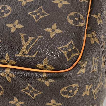 LOUIS VUITTON Monogram Deauville M47270 Bowling bag Handbag Brown Vintage Old 7tpuvs
