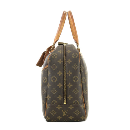 LOUIS VUITTON Monogram Deauville M47270 Bowling bag Handbag Brown Vintage Old 7tpuvs