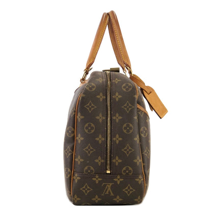 LOUIS VUITTON Monogram Deauville M47270 Bowling bag Handbag Brown Vintage Old 7tpuvs