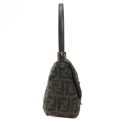 FENDI Zucca Bucket Wool Shoulder bag Handbag Brown Vintage Old h7skhg