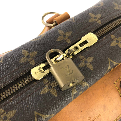 LOUIS VUITTON Monogram Deauville M47270 Bowling bag Handbag Brown Vintage Old 7tpuvs