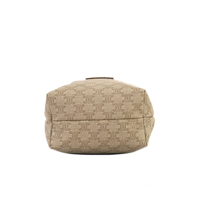 CELINE Macadam 抽繩迷你包 手拿包 米色 復古 舊款 CELINE i8fy24