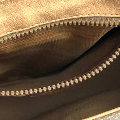 CELINE Macadam Horsebit PVC Leather Pochette Mini Bag Shoulder Bag Beige vintage Old Celine rycwjg