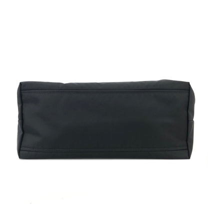 PRADA Triangle logo Nylon Tote bag Black Vintage ke54e5
