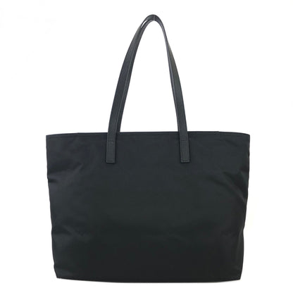 PRADA Triangle logo Nylon Tote bag Black Vintage ke54e5
