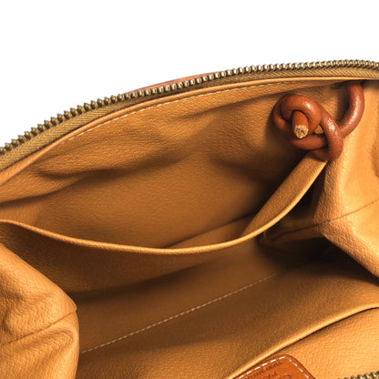 CELINE Macadam Crossbody Shoulder bag Brown Vintage Old CELINE fy362k