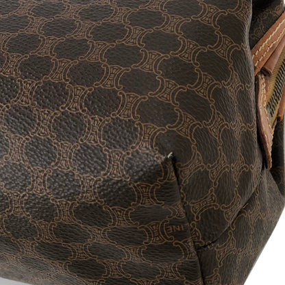 CELINE Macadam Crossbody Shoulder bag Brown Vintage Old CELINE fy362k
