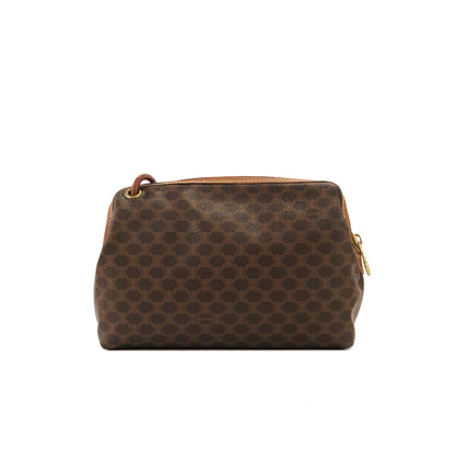 CELINE Macadam Crossbody Shoulder bag Brown Vintage Old CELINE fy362k