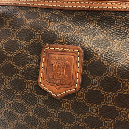 CELINE Macadam Crossbody Shoulder bag Brown Vintage Old CELINE fy362k