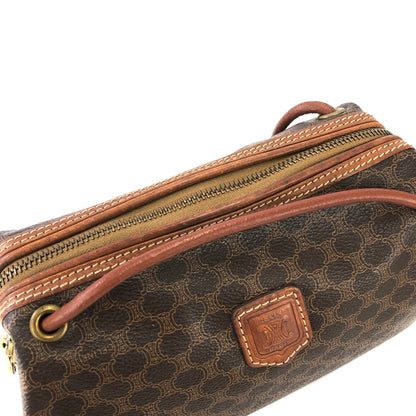 CELINE Macadam Crossbody Shoulder bag Brown Vintage Old CELINE fy362k