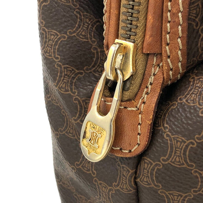 CELINE Macadam Crossbody Shoulder bag Brown Vintage Old CELINE fy362k