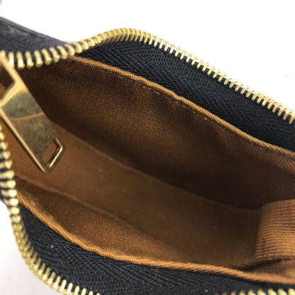 CELINE Triomphe AVA PVC Leather Micro Mini Coin Case Black Celine 3n7efx