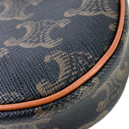 CELINE Triomphe AVA PVC Leather Micro Mini Coin Case Black Celine 3n7efx