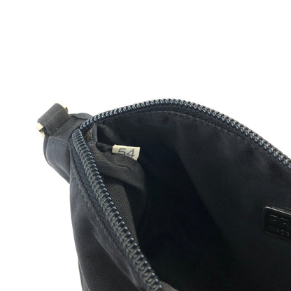 PRADA Triangle logo Nylon Small Handbag Black Vintage zxc8ev