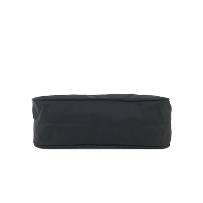 PRADA Triangle logo Nylon Small Handbag Black Vintage zxc8ev