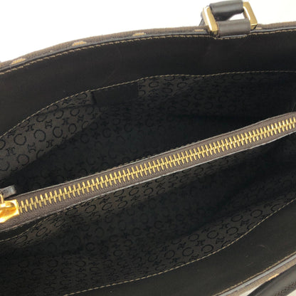 CELINE C Macadam 提花手提包棕色復古舊款 Celine tpdk5w