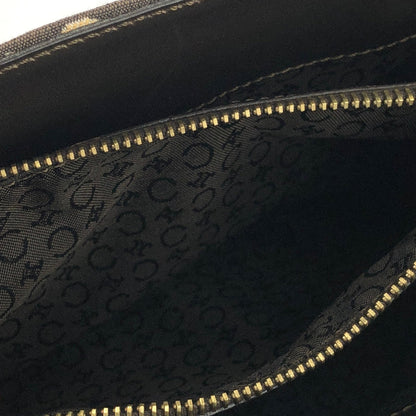 CELINE C Macadam 提花手提包棕色復古舊款 Celine tpdk5w