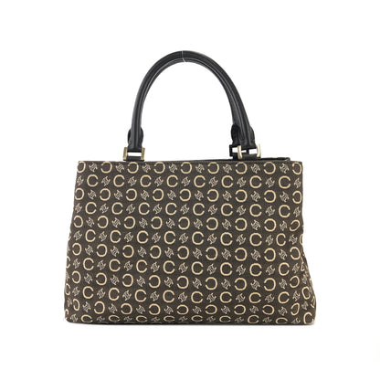 CELINE C Macadam 提花手提包棕色復古舊款 Celine tpdk5w