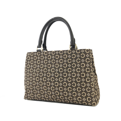 CELINE C Macadam 提花手提包棕色復古舊款 Celine tpdk5w