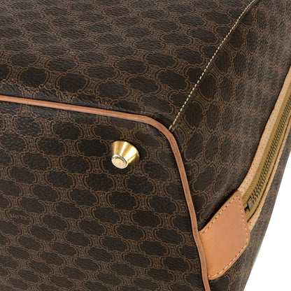 CELINE Macadam Logo Mini Boston bag Handbag Brown Vintage Old CELINE 2vkgdz