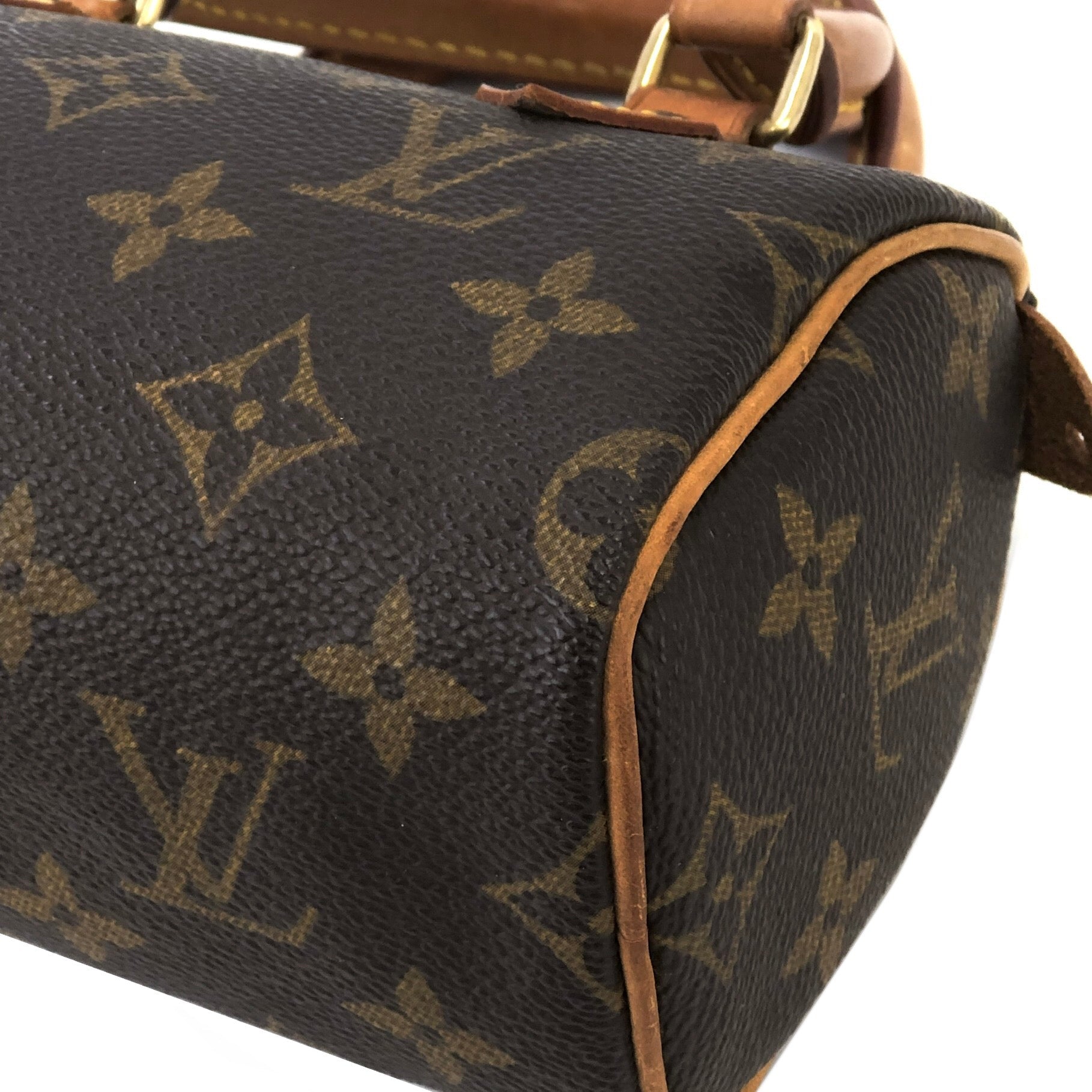 LOUIS VUITTON Monogram Mini Speedy Small Handbag Brown Vintage Old yt4 –  VintageShop solo