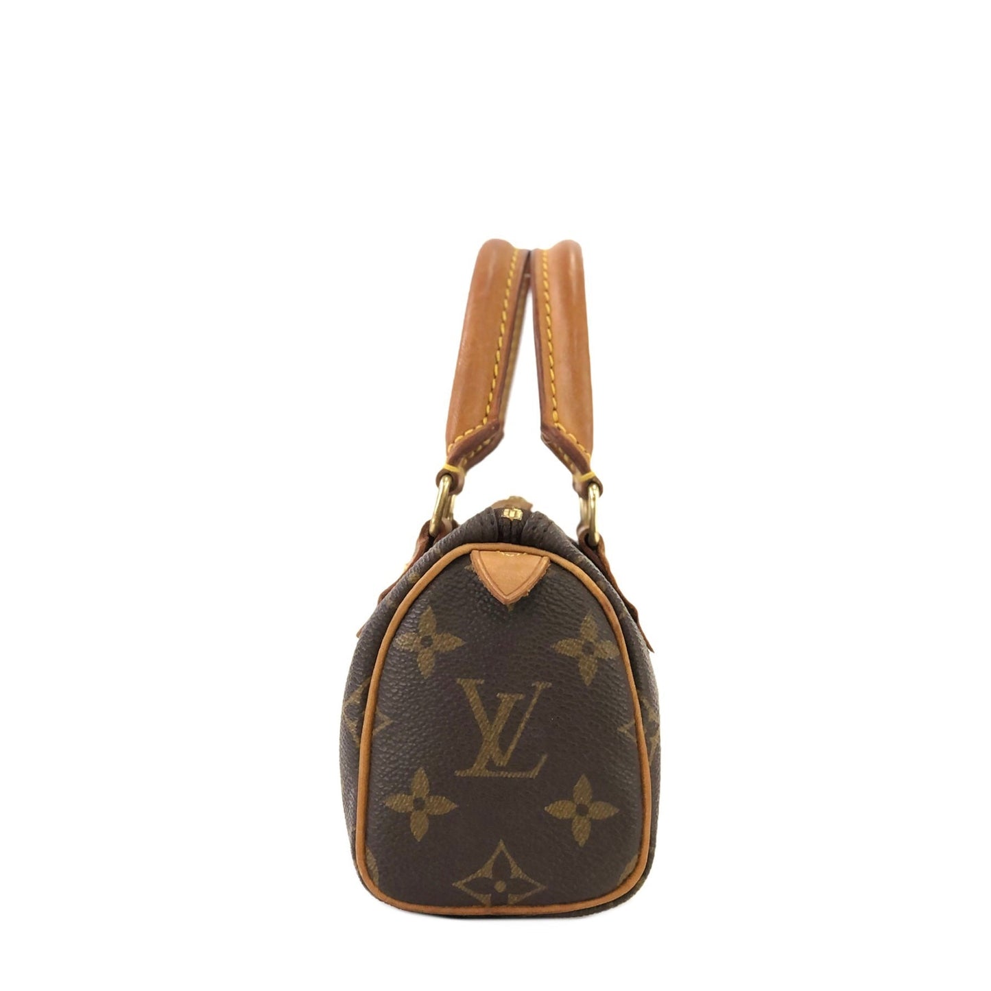 LOUIS VUITTON Monogram Mini Speedy Small Handbag Brown Vintage Old yt4vbm