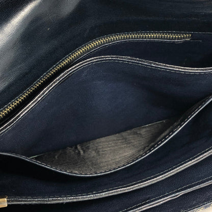 CELINE C Macadam Horse carriage Jacquard Chain Shoulder bag Navy Vintage Old CELINE zhrv7p