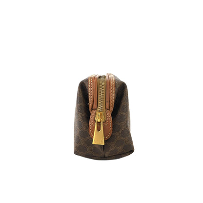 CELINE Macadam Pouch Brown Vintage Old CELINE 8wj5fk