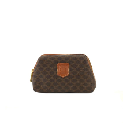 CELINE Macadam Pouch Brown Vintage Old CELINE 8wj5fk