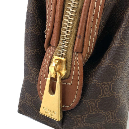 CELINE Macadam Pouch Brown Vintage Old CELINE 8wj5fk