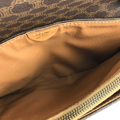 CELINE Macadam 翻蓋方形斜背包 棕色 復古 舊款CELINE vd6kuk