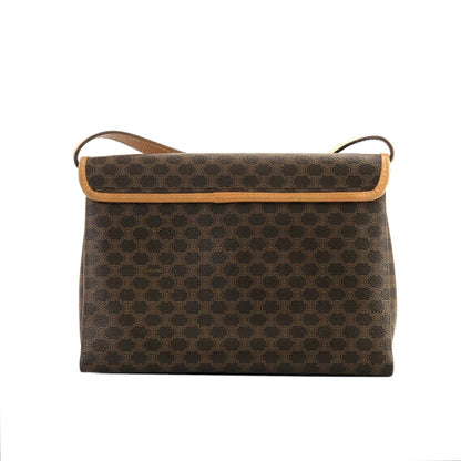 CELINE Macadam 翻蓋方形斜背包 棕色 復古 舊款CELINE vd6kuk