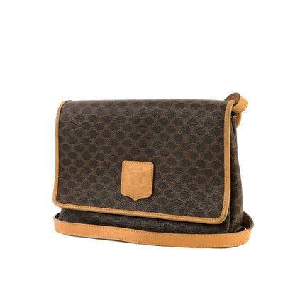 CELINE Macadam 翻蓋方形斜背包 棕色 復古 舊款CELINE vd6kuk