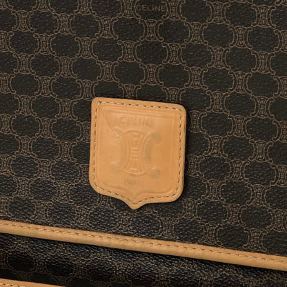 CELINE Macadam 翻蓋方形斜背包 棕色 復古 舊款CELINE vd6kuk