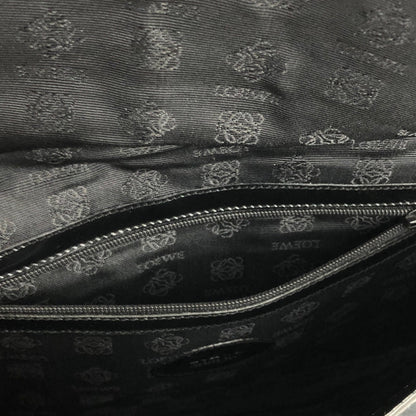 LOEWE Anagram Front Tassel Handbag Shoulder bag Black Vintage Old tbue2p