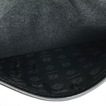 LOEWE Anagram Front Tassel Handbag Shoulder bag Black Vintage Old tbue2p