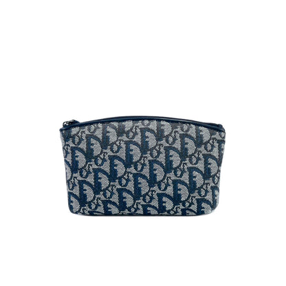 Christian Dior Trotter Jaguard Pouch Navy vintage Old fyfda3
