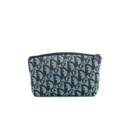 Christian Dior Trotter Jaguard Pouch Navy vintage Old fyfda3