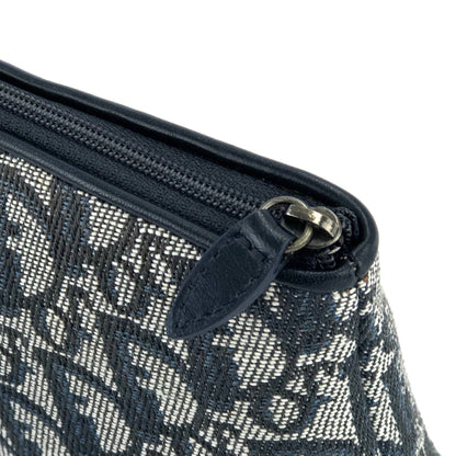 Christian Dior Trotter Jaguard Pouch Navy vintage Old fyfda3