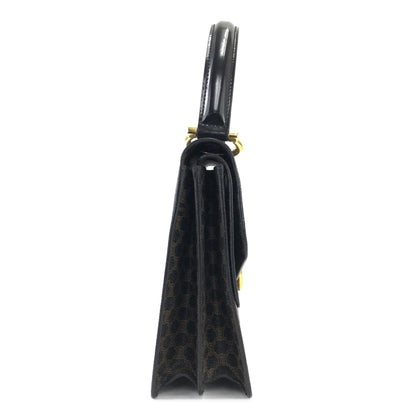 CELINE Macadam Gancini 雙翻蓋手提包 黑色 復古 舊款 CELINE 8vz2n8