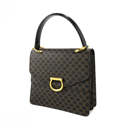 CELINE Macadam Gancini 雙翻蓋手提包 黑色 復古 舊款 CELINE 8vz2n8