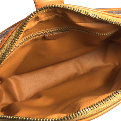 CELINE Macadam Blason Shoulder Bag Brown Vintage Old Celine s42rhm