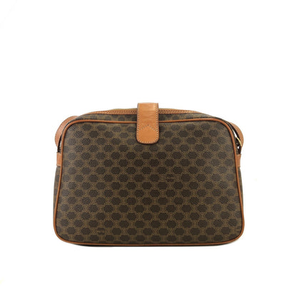 CELINE Macadam Blason Shoulder Bag Brown Vintage Old Celine s42rhm