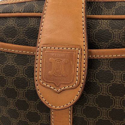 CELINE Macadam Blason Shoulder Bag Brown Vintage Old Celine s42rhm