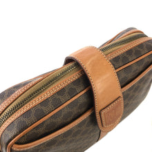 Load image into Gallery viewer, CELINE Macadam Blason Shoulder Bag Brown Vintage Old Celine s42rhm
