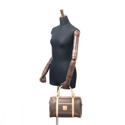 CELINE Macadam 波士頓包手提包棕色復古舊款 Celine sypxtm