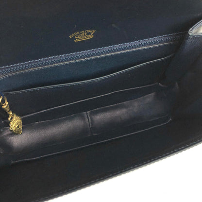 GUCCI G logo Shoulder bag Navy Vintage Old Gucci dmp4t2