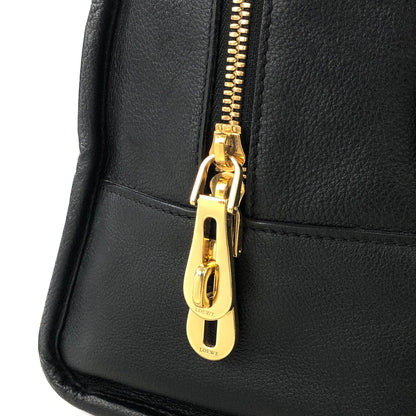 LOEWE Amazona 36 Anagram Bostonbag Handbag Black Cream Vintage 4r2we6